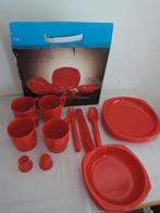 Vintage kunststof picknick set in doos, Ophalen of Verzenden, Nieuw