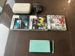 Nintendo ds lite + hoesje + 3 spelletjes, Spelcomputers en Games, Spelcomputers | Nintendo DS, Ophalen, Zo goed als nieuw, Wit