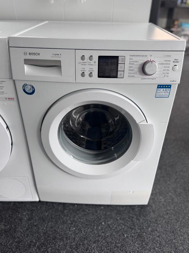 BOSCH 1600 LOGIXX ECO A+++ 8 KG met 1 jaar garantie, Witgoed en Apparatuur, Wasmachines, Refurbished, Voorlader, 6 tot 8 kg, 85 tot 90 cm