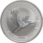 Australië 1 zilveren Dollar Kookaburra 1996 in muntcapsule, Ophalen of Verzenden, Losse munt, Zilver