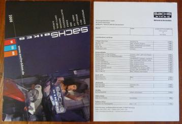 Folder SACHS Bikes 2008 + Prijslijst beschikbaar voor biedingen