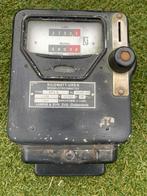 Oude munt Electriciteitsmeter met origineel munt/geld bakje, Antiek en Kunst, Ophalen of Verzenden