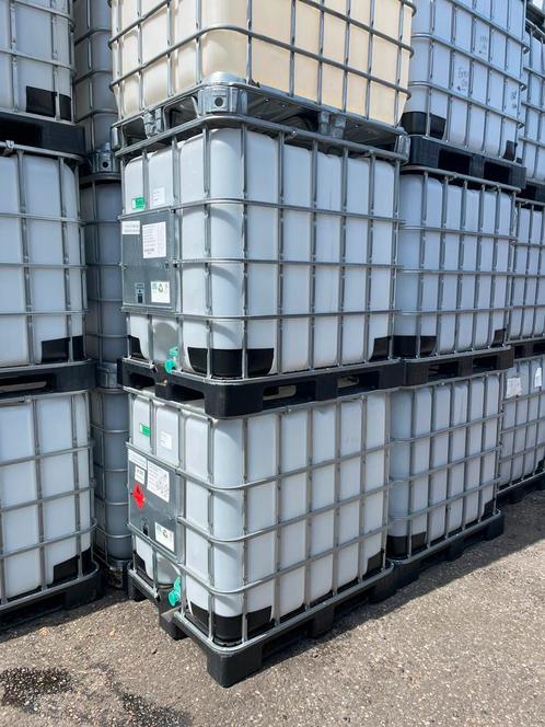 IBC 1000L met kunststof pallet 100% schoon!, Tuin en Terras, Regentonnen, Zo goed als nieuw, Kunststof, 150 liter of meer, Met kraantje