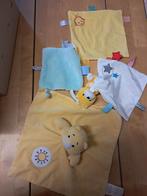 Voeldoekjes en rammelaar baby speelgoed, Ophalen of Verzenden, Gebruikt, Rammelaar, Met geluid