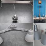 Partij diverse hanglampen & spots (10 stuks), Ophalen, Gebruikt, Industrieel, vintage, design, Glas