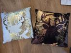 Herten kussens met omkeerbare pailetten, Huis en Inrichting, Woonaccessoires | Kussens, Ophalen, Nieuw, Overige kleuren, Vierkant