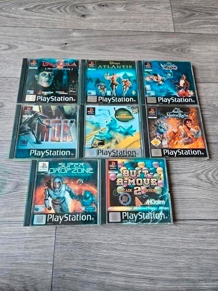 Playstation 1 PS1 games 8 stuks, Spelcomputers en Games, Games | Sony PlayStation 1, Gebruikt, Ophalen of Verzenden