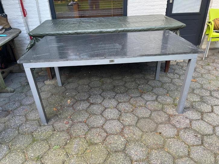 Tuintafel, Tuin en Terras, Tuintafels, Gebruikt, Rechthoekig, Ophalen