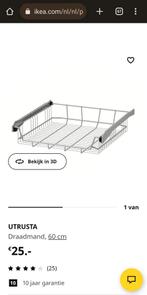 UTRUSTA ikea draadmand lade 3 stuks, Huis en Inrichting, 50 tot 100 cm, Nieuw, Minder dan 100 cm, Ophalen