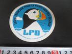 sticker papegaaiduiker strip LPO protection des oiseaux, Verzamelen, Ophalen, Zo goed als nieuw, Bedrijf of Vereniging