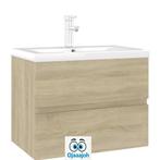 NIEUWE Wastafelkast met ingebouwde wastafel, mengkraan + pop, Venlo, Nieuw, Ophalen of Verzenden, Info@habatrading.com