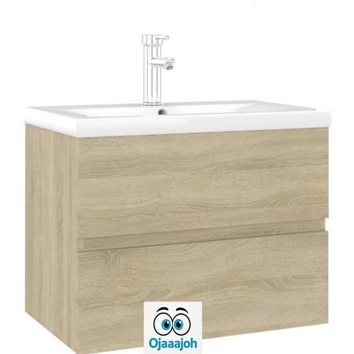 NIEUWE Wastafelkast met ingebouwde wastafel, mengkraan + pop, Huis en Inrichting, Woonaccessoires | Overige, Nieuw, Ophalen of Verzenden