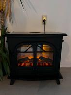 Elektrische kachel met vlameffect - Zwart, Huis en Inrichting, Haarden, Ophalen of Verzenden, Zo goed als nieuw, Vrijstaande haard