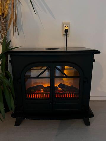 Elektrische kachel met vlameffect - Zwart beschikbaar voor biedingen