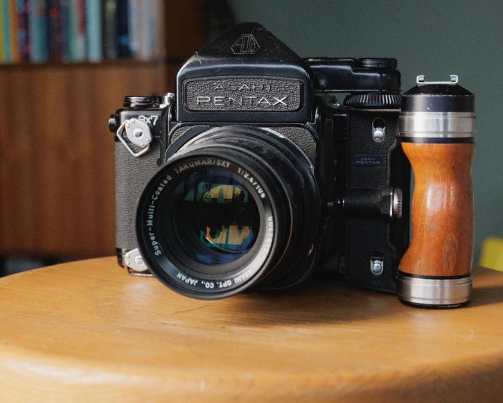 Pentax 67 (67) MLU & TTL, inclusief 105mm f2.4 & 55mm f3.5, Audio, Tv en Foto, Fotocamera's Analoog, Gebruikt, Spiegelreflex, Pentax