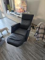 Lederen Relaxfauteuil Elektrisch - ZGAN, Huis en Inrichting, Fauteuils, 75 tot 100 cm, Ophalen of Verzenden, Zo goed als nieuw