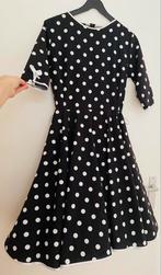 Prachtig Vintage jurk met dots maat 38, Maat 38/40 (M), Vintage, Ophalen of Verzenden, Onder de knie
