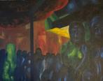 Groot abstract schilderij., Ophalen