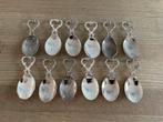 Mooie set van 12 verzilverde amuselepels, Ophalen of Verzenden, Zilver