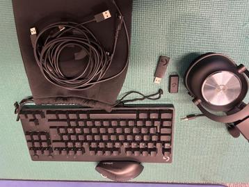 Logitech g pro set mouse keyboard headset beschikbaar voor biedingen