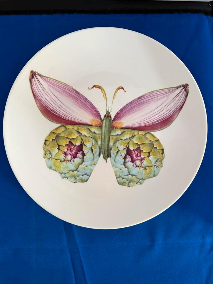 Bordy's 4 borden met Vlinder Design, Huis en Inrichting, Keuken | Servies, Nieuw, Ophalen of Verzenden