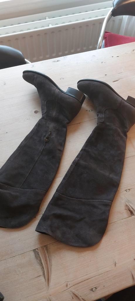 Scavesti Donkerbruin Suede Overknee Laarzen mt.37, Kleding | Dames, Schoenen, Gedragen, Hoge laarzen, Bruin, Ophalen