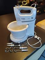 HandMixer met mengkom Bosch 450W Ergomixx wit, Ophalen, Gebruikt, Vaatwasserbestendig, 3 snelheden of meer