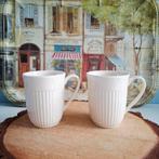 Wedgwood Edme Queen's Ware, 2 mokken, Ophalen of Verzenden