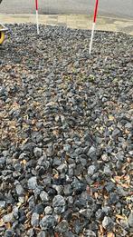 Grind stenen 5-10cm basalt grijs gratis af te halen, Tuin en Terras, Grind, Keien en Split, Grijs, Zo goed als nieuw, Ophalen