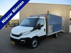 Iveco Daily 35S14 Oprijwagen Laadbak Airco (bj 2017), Auto's, Bestelauto's, Gebruikt, Iveco, Wit, Bedrijf