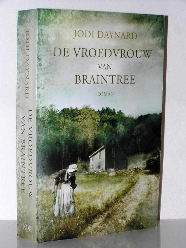 Jodi Daynard - De vroedvrouw van Braintree (christelijk), Boeken, Romans, Zo goed als nieuw, Ophalen of Verzenden