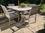 Gloster Teakhouten Tuinset - Tafel & 6 Stoelen, Ophalen, Gebruikt, Eettafel, 6 zitplaatsen