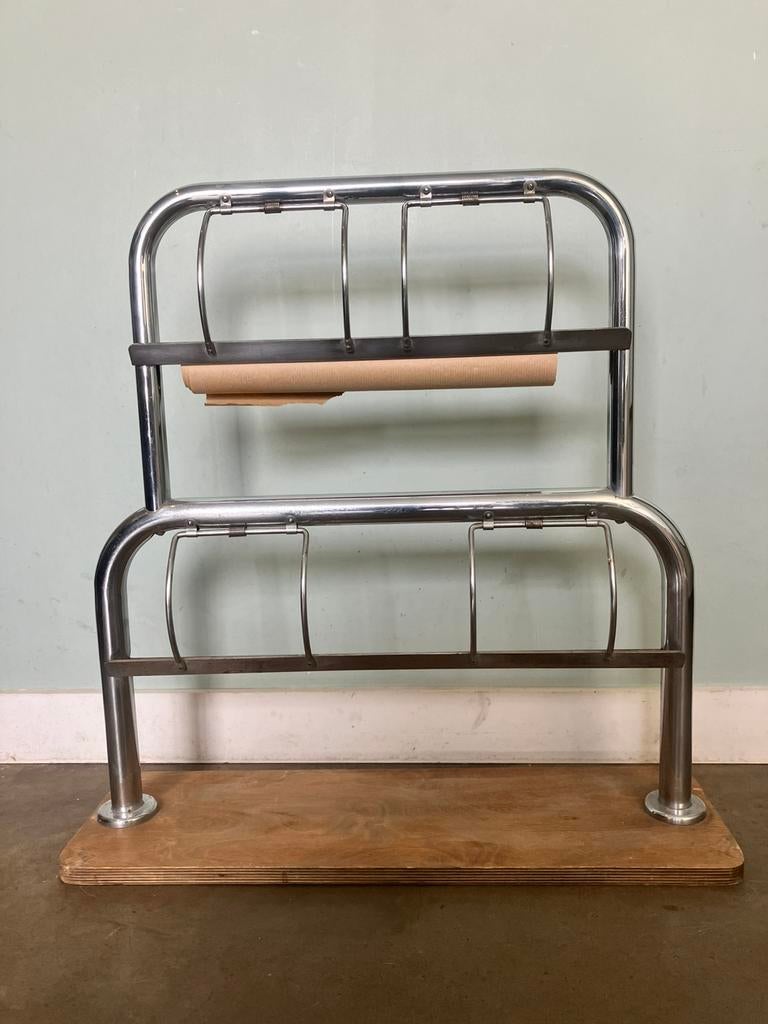 Vintage dubbele cadeaupapier inpakpapier houder, Antiek en Kunst, Curiosa en Brocante, Ophalen