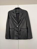 Leren blazer bershka, Kleding | Dames, Ophalen of Verzenden, Zo goed als nieuw, Maat 34 (XS) of kleiner, Zwart