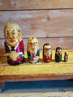 Vintage houten Matroesjka van Russische staatshoofden, Antiek en Kunst, Ophalen of Verzenden