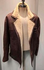Heren lammy coat jack - maat L - lamsleer lamsvacht, Ophalen of Verzenden, Gedragen, Maat 52/54 (L), Bruin