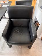 Leren Fauteuils eetkamerstoel Braga, Huis en Inrichting, Fauteuils, Ophalen, Gebruikt, Leer
