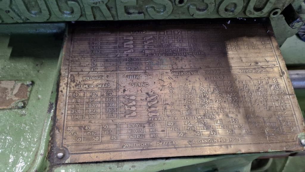 Draaibank - Le Progres Industriel - Goede staat, Doe-het-zelf en Verbouw, Draaibanken, Gebruikt, Metaaldraaibank, Minder dan 500 mm