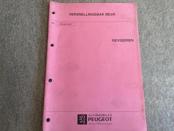 Peugeot BE3/6 Versnellingsbak Revisie Documentatie beschikbaar voor biedingen