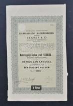 Soerabayasche Machinehandel v/h Becker & Co (Ned.Indie) 1915, Aandeel, Voor 1920, Verzenden