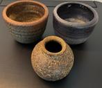 Set van 3 keramische Mobach potten/vazen, Ophalen of Verzenden