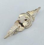 Zilveren Broche Amsterdamse School, Sieraden, Tassen en Uiterlijk, Broches, Verzenden, ., Zo goed als nieuw, .
