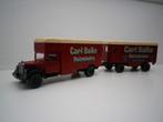 Wiking Mercedes L2500 verhuis combinatie Carl Balke, Ophalen of Verzenden, Gebruikt, Bus of Vrachtwagen, Wiking