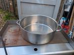 Grote lage rvs pan 40cm, Huis en Inrichting, Keuken | Potten en Pannen, Ophalen, Zo goed als nieuw, Rvs, Kookpan of Snelkookpan