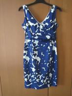 Prachtig elegant blauw-wit jurkje CAROLINE BISS 36 snazzeys, Nieuw, Maat 36 (S), Caroline Biss, Onder de knie