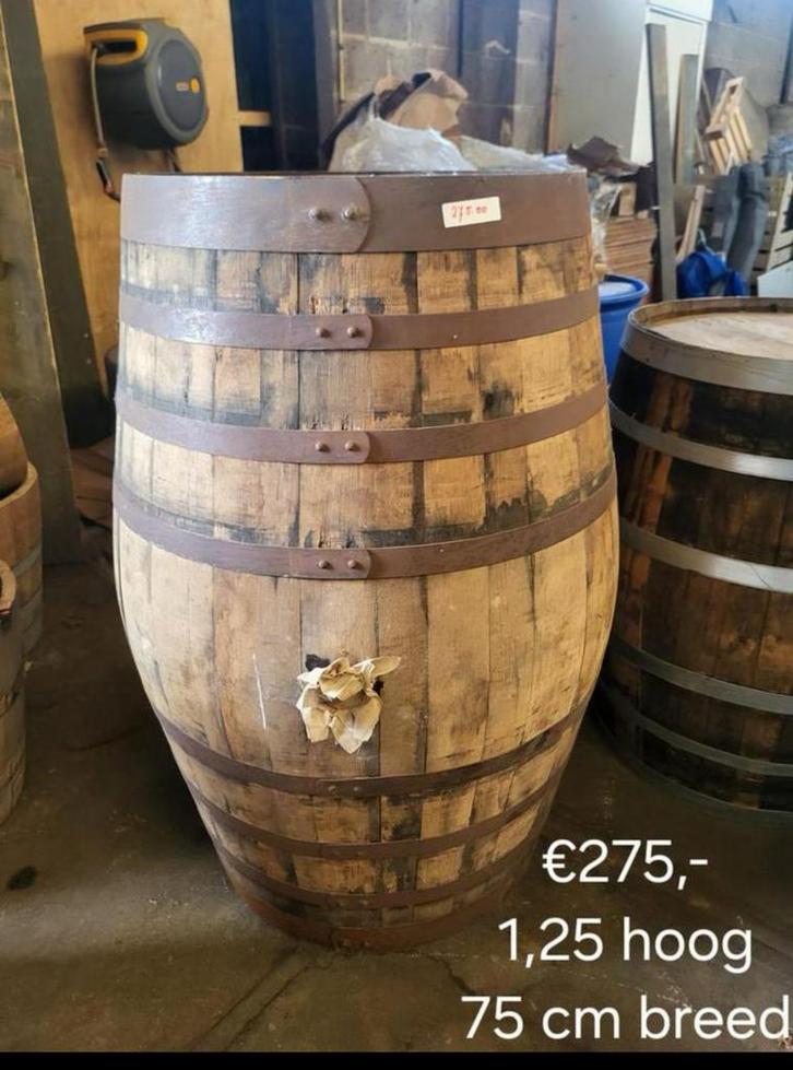 Wijnvat / dompelbad/ ijsbad, Tuin en Terras, Regentonnen, Zo goed als nieuw, Hout, 150 liter of meer, Ophalen