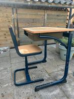 School tafel en stoel, Kinderen en Baby's, Kinderkamer | Tafels en Stoelen, Ophalen, Gebruikt, Tafel(s) en Stoel(en)