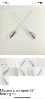 1 Zeldzame Murano glazen epee set uit de jaren 60, Ophalen of Verzenden