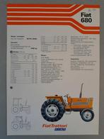 Tractor folder Fiat 680 Fiatagri, Boeken, Folder, Ophalen of Verzenden, Zo goed als nieuw