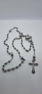 Zilveren Rozenkrans - 60cm - Prachtige Conditie, Antiek en Kunst, Antiek | Religie, Ophalen of Verzenden